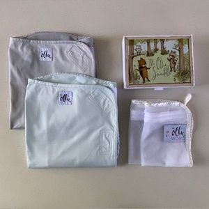 The Ollie Swaddle (2 swaddles- Sky & Stone)